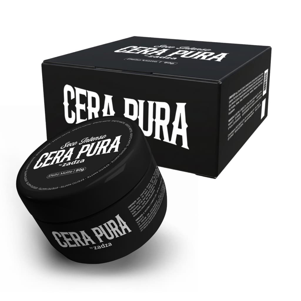 Cera Pura Fixadora Capilar Efeito Matte Seco Intenso by zadza