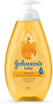 Shampoo de Glicerina Johnson's Baby, 750ml | Hipoalergênico, Testado por Pediatras e Dermatologistas, Fragrância Suave