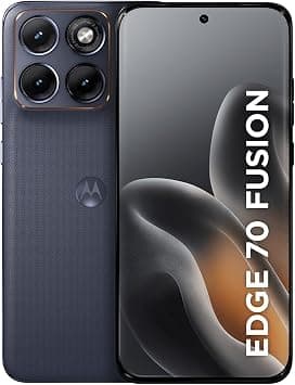 Smartphone Motorola Edge 70 Fusion 5G - 256GB 8GB RAM + 16GB RAM Boost, camera 50MP Sony Lytia 710, Tela 1.5K extreme Amoled 144hz - Grafite