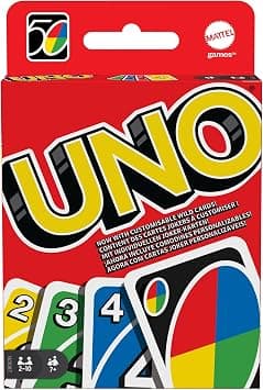 Kit de Cartas UNO Clássico Mattel com 108 7 Anos ou Mai, Multicolorido